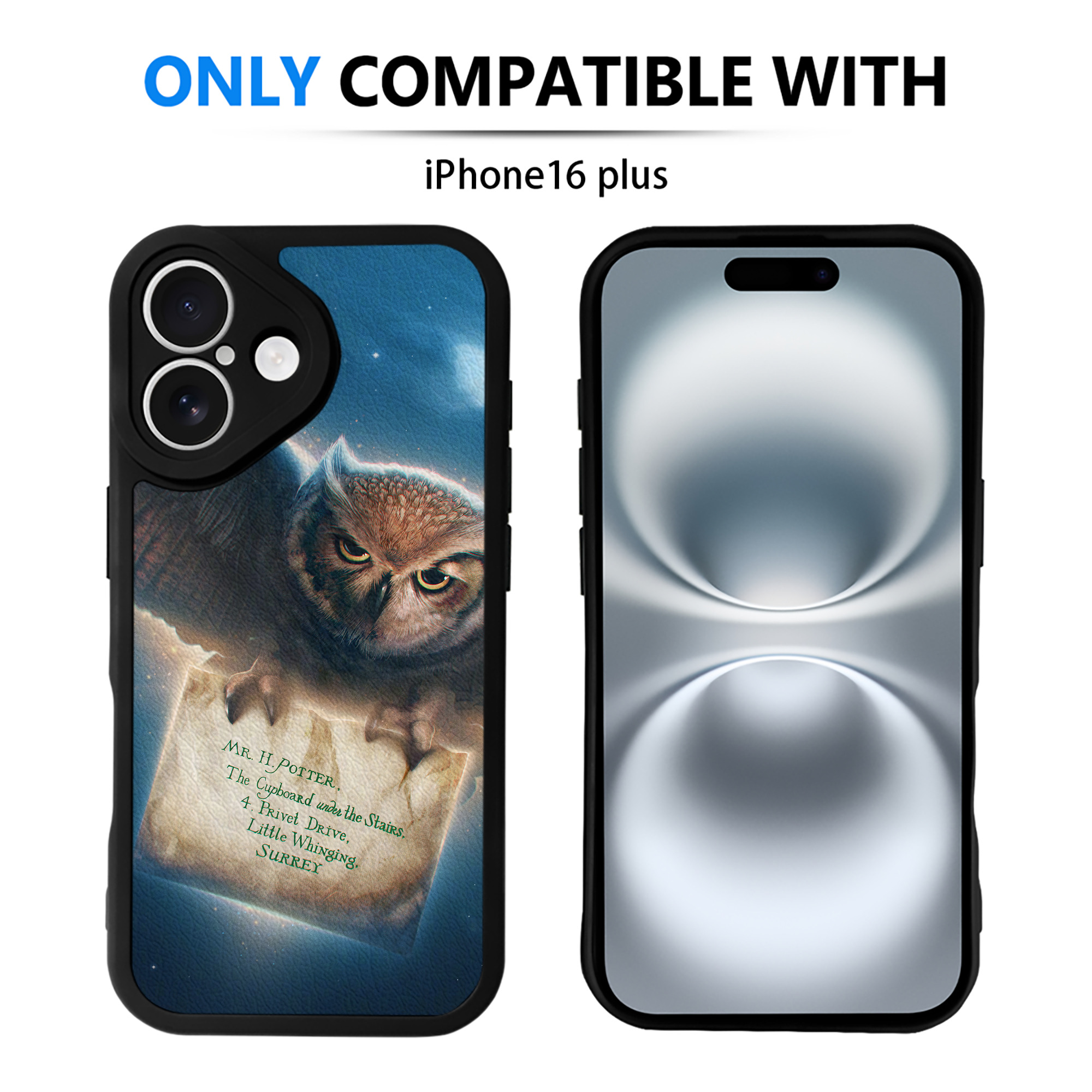 （画像用） Harry Potter ハリー・ポッターシリーズ 【iPhone 16シリーズ対応】シリコンスマホケース（レザー調） 材質：シリコン